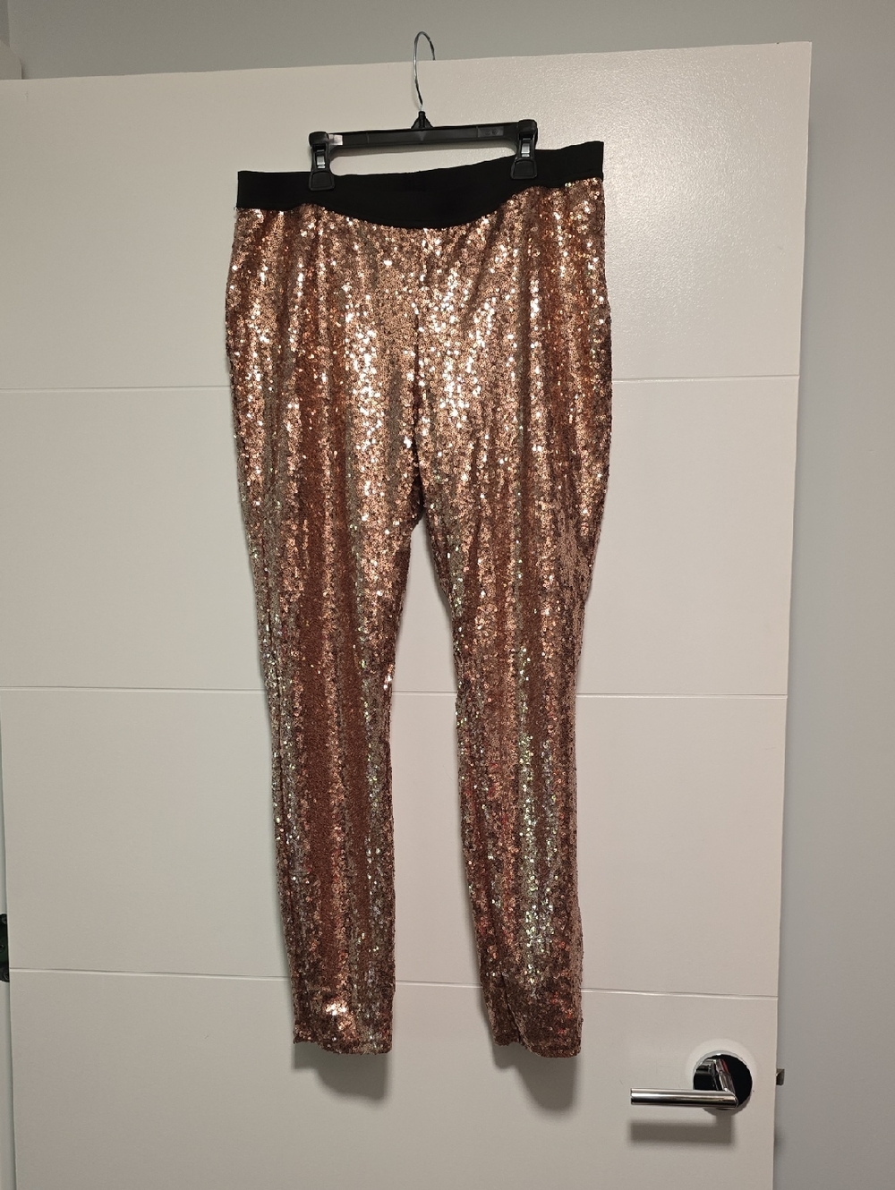 project RUNWAY Rose Gold sequins Leggings